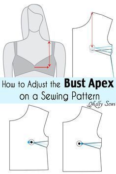 Bust Apex Adjustment Tutorial - Find Your Bust Point and Alter Sewing Patterns to Fit - Melly Sews Diy Sy, Sew Projects, Sewing Alterations, Sew Ins, Beginner Sewing Projects Easy, Leftover Fabric, Pattern Drafting, Sewing Projects For Beginners, Sewing Skills