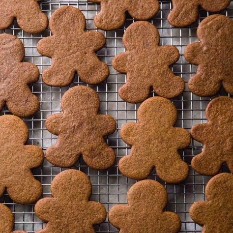 Soft and Chewy Gingerbread Cookies | Cook's Country Soft And Chewy Gingerbread Cookies, Gluten Free Gingerbread Men, Cooks Country Recipes, Chewy Gingerbread Cookies, Donut Toppings, Caramel Chocolate Bar, Cookie Toppings, Gluten Free Gingerbread, Caramel Tart