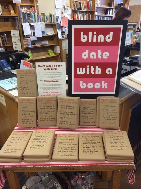 Book Area, Books And Tea, Silent Reading, Blind Date With A Book, Date With A Book, Reading Rainbow, Blind Date, Library Displays, Book Report