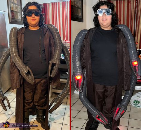 Doc Ock Costume Doc Ock Costume, Do It Yourself Costumes, Plus Size Kids, Octopus Costume, Welding Goggles, Doc Ock, Black Snow Boots, Homemade Costume, Costume Works