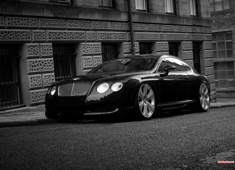 Slammed #Bentley #GT Super slick #slammed Bentley Wallpaper, Bentley Auto, Black Bentley, Black Car Wallpaper, Bentley Logo, Bentley Gt, Aventador Lamborghini, Bentley Car, Bentley Continental Gt