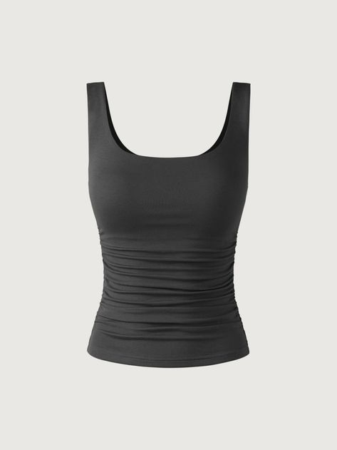 Top Tank, Fitted Tank Top, Casual Top, Tank Tops Outfits, Clothes Women, Cool Tops, Top Ideas, Elegant Tank Tops, Tight Tank Top