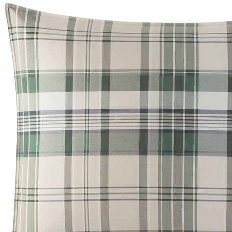 Eddie Bauer Timbers Plaid Green Comforter Set - Bed Bath & Beyond - 27123628 Green Plaid Bedding, Contrast Palette, Country Comforter, Plaid Home Decor, Green Comforter Sets, Plaid Comforter, Urban Retreat, Green Comforter, Plaid Bedding