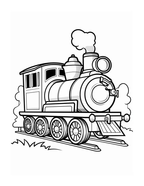 20 Free Printable Train Coloring Pages with PDF Download Train Coloring Sheet, Train Coloring Pages Free Printable, Coloring Pages Of Flowers, Teddy Bear Coloring Pages, Toddler Crayons, Train Clipart, Monkey Coloring Pages, Bat Coloring Pages, Train Coloring Pages