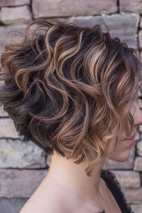 30 Trendy Angled Bob Haircuts 2025: Medium, Short, Long Styles & More Curly Hair Angled Bob, Wavy Graduated Bob, Angled Bob Curly Hair, Curly Hair Inverted Bob, Short Bangs Wavy Hair, Bob Haircuts Curly Hair, Long Bob For Curly Hair, Curly Inverted Bob Hairstyles, Inverted Bob Curly Hair