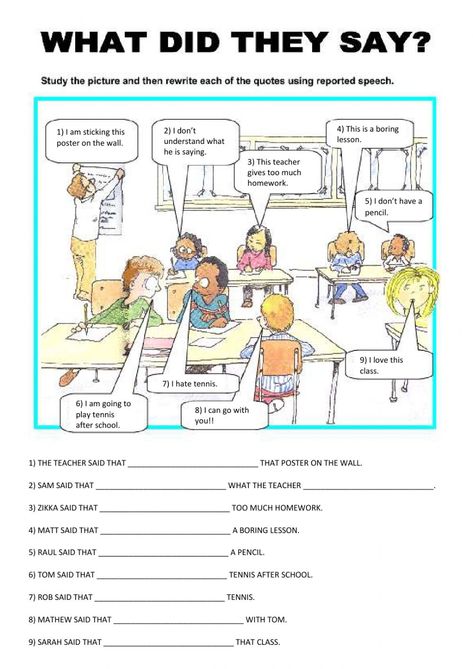 Safety Rules For Kids, Direct And Indirect Speech, Speech Topics, Ap Test, Indirect Speech, Tenses English, Direct Speech, English Prepositions, Reported Speech