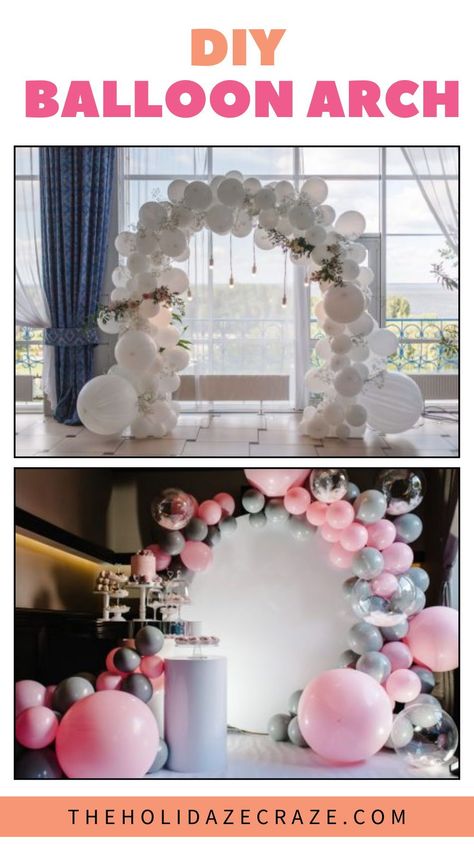 Learn to create a stunning DIY balloon arch that will be the centerpiece of any celebration. This guide covers all the materials you'll need and offers tips for assembly to ensure your balloon arch looks perfect. Great for weddings, birthdays, or any festive occasion! Balloon Arch Design, Alternative Bachelorette Party Ideas, Party Planning Timeline, Make A Balloon Arch, Diy Balloon Arch, 60 Balloons, Balloon Pillars, Engagement Party Diy, Engagement Party Planning