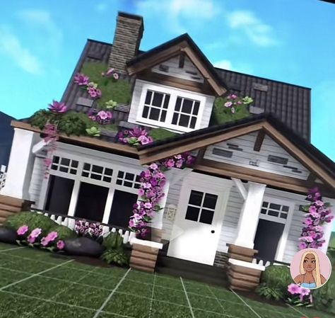 bloxburg small house layouts Summer House Exterior Bloxburg, Colonial Bloxburg House, Green Bloxburg House, Small Modern Exterior, Layouts For Bloxburg, Alaska Violet Bloxburg, 2 Story Exterior, Victorian Homes Bloxburg, Bloxburg Tricks