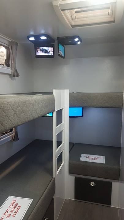 Family Caravans for more than 3 children...YES, they do exist! - Caravanning with Kids Caravan Bunks, Caravan Renovation Diy, Caravan Hacks, Caravan Interiors, Diy Caravan, Caravan Living, Small Caravans, Cozy Camping, Caravan Makeover