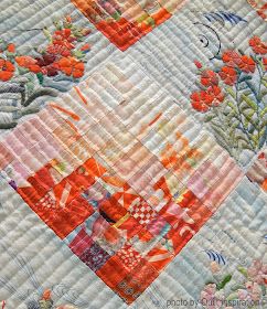 Watercolor Quilts, Colors Japanese, Japanese Quilt Patterns, Asian Quilts, Watercolor Quilt, Tokyo Style, Quilt Scraps, Landscape Art Quilts, Closeup Photo