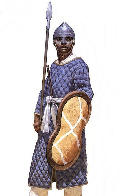 African Medieval Military Systems Pre-colonial - Culture - Nigeria Nubian Warrior, Warriors Illustration, Historical Warriors, Ancient Warfare, Historical Armor, Guild Wars, African History, Afro Art, Dark Ages