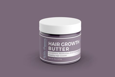 Hair Growth Butter Label Design inspirationm and ideas and printable sticker and logo design Butter Label Design, Elegant Packaging Design, Label Design Inspiration, Packaging Design Box, Elegant Packaging, Design Box, Promote Healthy Hair Growth, Design Label, Graphic Design Services