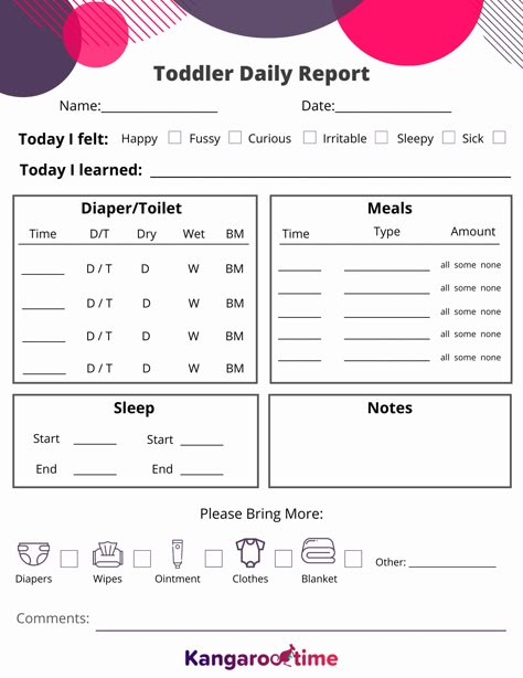 Preschool Daily Report Printable Free, Daily Report Template, Daily Sheets For Preschool, Daily Report, Daycare Daily Sheets Free Printable, Daycare Report Sheet, Daily Reports For Preschool, Childcare Daily Report Free Printable, Daycare Take Home Sheets