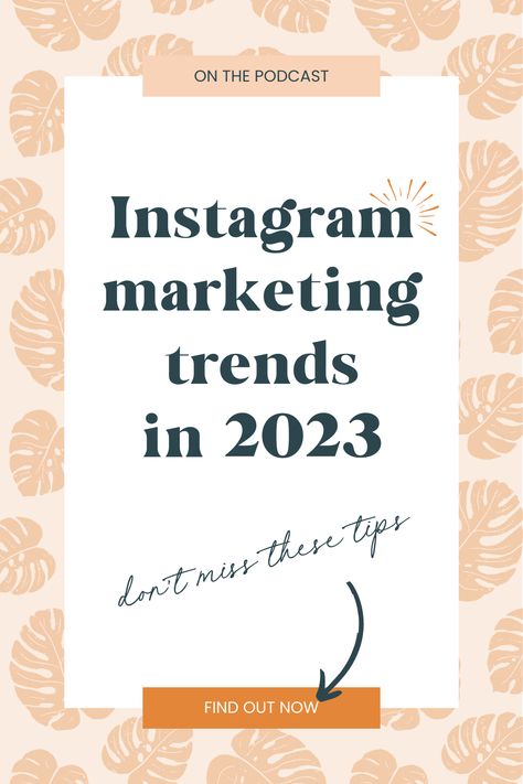 We’re chatting about the 2023 Instagram trends report. Things that you can practically use with your content this year. We're covering Instagram Hashtag trends, Gen Z trends, DIY, thrifting, using avatars, micro-influencers, User generated content (and how to get some amazing user generated content). We want 2023 to be your best year on Instagram yet! If you're an influencer, product baed business, or service based business, this podcast episode is a MUST! Trending Instagram Hashtags 2023, Instagram Strategy 2023, Instagram Hashtags For Followers 2023, When To Post On Instagram 2023, Instagram Growth Tips 2023, Popular Hashtags Instagram 2023, Instagram Hashtags 2023, Gen Z Trends, Trends In 2023