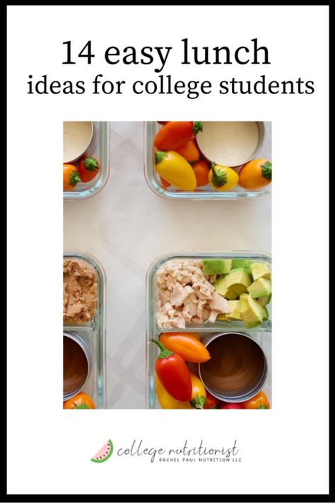 Student Lunch Ideas, Healthy Tea Ideas, Healthy College Lunches, Meals For Students, Nutritionist Meal Plan, Easy College Recipes, Lunch Ideas For College Students, Lunch Ideas For College, College Dinner