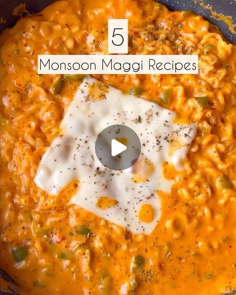 Spicy Maggie Recipe, Masala Maggi Recipe, Maggie Recipes, Masala Maggi, Red Chilli Sauce, Maggi Recipes, Fried Garlic, Dark Soy Sauce, Red Chilli Powder