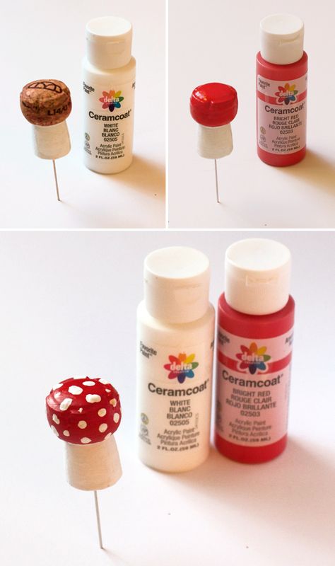 How to make a toadstool magnet out of a champagne cork Cork Mushrooms, How To Make Magnets, Diy Cork, Wine Cork Wreath, Wine Cork Diy Crafts, Champagne Corks, Pin Boards, Cork Diy, Wine Cork Crafts