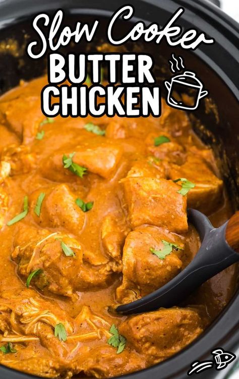 One of my new favorite dishes is this slow cooker butter chicken recipe. This dish has a blend of warm spices and flavors combined with cream and tomato to create a flavorful sauce; it’s hard to believe something so simple can be so tasty. #ButterChickenSlowCooker #SlowCookerRecipes #IndianCuisine #ComfortFood #EasyMeals #FamilyFavorites #HomemadeCurries #OnePotMeals #FlavorfulDinners #WeeknightFavorites Butter Chicken In Crockpot, Slow Cooker Recipes Kid Friendly, Butter Chicken Recipe Slow Cooker, Slowcooker Butterchicken, Butter Chicken Crockpot, Slow Cooked Butter Chicken, Crock Pot Butter Chicken, Butter Chicken Recipe Crockpot, Crockpot Butter Chicken