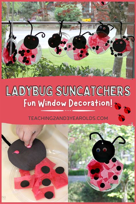 Ladybugs Preschool, Ladybug Craft, Origami Paper Flowers, Spring Crafts Preschool, Bug Activities, Prek Crafts, Insects Preschool, Bugs Preschool, Insect Activities