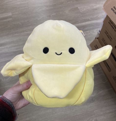 Squishmallows Food, Yellow Squishmallow Aesthetic, Food Squishmallows, Banana Squishmallow, Cute Squishmallows, Squishmallows Squirrel, Squshmellow Collection Aesthetic, Squishmallow Pineapple, Cow Food