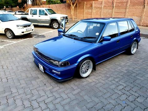 Toyota Conquest Modified, Toyota Tazz Modified, Toyota Conquest, Toyota Tazz, Corolla Twincam, Toyota Starlet, Stance Cars, Best Jdm Cars, Car Designs