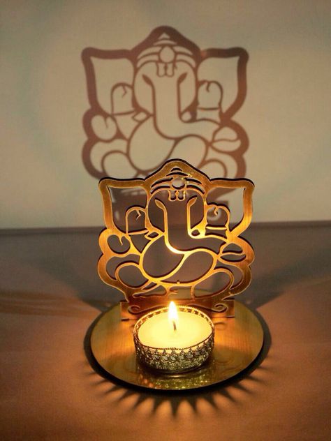 Ganesh Lakshmi, Lilin Aroma, Glass Tealight Candle Holders, Diwali Decoration Items, Picture Mugs, Diwali Diya, Fancy Boxes, Diwali Gifts, Tealight Candle