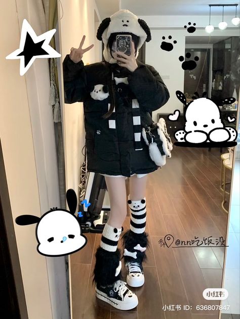 Pochacco Outfit Ideas, Pochacco Clothes, Pochacco Outfit, Sanrio Dress, Sanrio Outfits, Hello Kitty Characters, Girls Dress Up, Cute Animal Drawings Kawaii, Hello Kitty Items