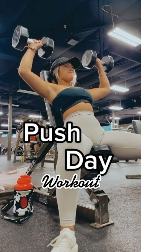 Push Workout Women, Push Day Workout, Push Workout, Push Day, Gym Antrenmanları, Workout Women, Planet Fitness, Body Workout Plan, Workout Plan Gym