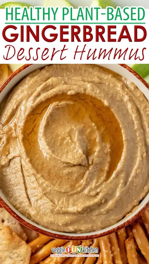 Plant Based Fall Recipes, Cookie Dough Hummus, Healthy Winter Desserts, Snickerdoodle Desserts, Dessert Hummus Recipe, Vegan Thanksgiving Main Dish, Plant Based Appetizers, Plant Based Thanksgiving, Hummus Toast