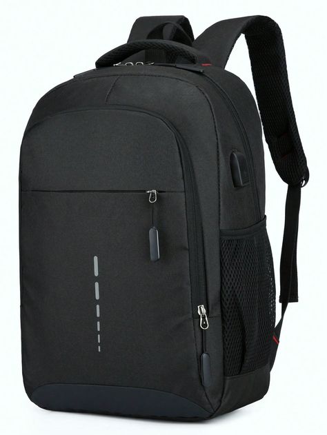 15.6 Inch Men Waterproof Notebook Backpack Ultra Lightweight Men's Stylish Backpack School Bag Laptop Bag Bookbag Rucksack Shoulder Bag Travel Bag Sport Bag College Bag School Supplies For School College Business Outdoor Hiking Travel Camping Sport Fabric Business Casual Minimalist Holiday Travel Backpack Men Gifts Outdoor Dad Gifts Father Gifts Men Gifts Present Valentines Gifts Black Friday Hot Sale Fathers Day Gifts Summer Back To School Bag For School Multi-Functional For Books For School Supplies Teenagers Freshmen High School University Dorm Practical Extra Large School Backpack Commute With USB Students Book Bag Large Capacity Black    Polyamide Colorblock,Letter Laptop Backpack   Men Bags, size features are:Bust: ,Length: ,Sleeve Length: Waterproof Notebook, Business Casual Minimalist, Mens Backpack Travel, Back To School Bags, Business Backpack, Adjustable Bag, College Bags, Back Bag, Stylish Backpacks