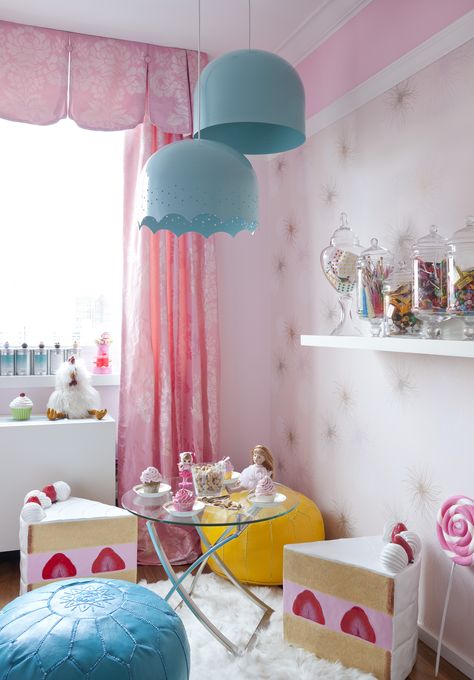 candy shop nursery Candy Room, Mommo Design, Girls Playroom, Party Sweets, Kids Room Inspiration, Playroom Ideas, East River, Sweet Escape, Big Girl Rooms