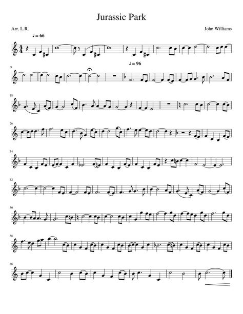 Print and download Jurassic Park. Solo for B-Trumpet The Jurassic Park Theme from the great John Williams. Visit my profile for high-quality trumpet sheet music! (coming soon) Jurassic Park Theme, Alto Sax Sheet Music, Free Violin Sheet Music, Alto Saxophone Sheet Music, Fiddle Music, Easy Sheet Music, Cello Sheet Music, Trumpet Sheet Music, Violin Songs