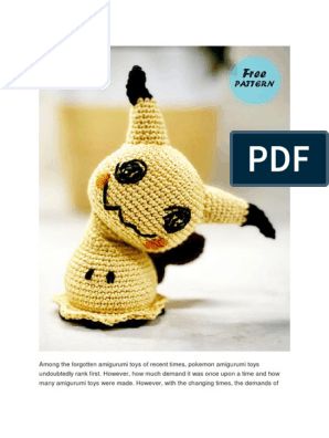 Mimikyu Crochet Pattern Free, Mimikyu Crochet, Sewing Crochet, Gnome Hat, The Bee, Amigurumi Toys, Crochet Yarn, Step By Step Instructions, Crochet Hooks