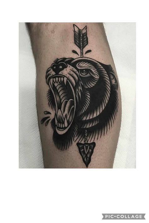 Cover Up Tattoos Traditional, Old School Bear Tattoo, Traditional Bear Head Tattoo, Trad Chest Tattoo, Bear Knee Tattoo, American Traditional Bear Tattoo, Ted Tattoo, Bear Head Tattoo, Traditional Tattoo Cover Up