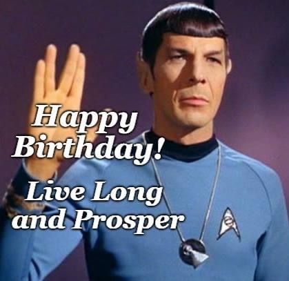 Star Trek Happy Birthday, Star Trek Birthday, Cool Birthday Cards, Happy Birthday Quotes Funny, Birthday Star, Birthday Congratulations, Happy Birthday Funny, Birthday Quotes Funny, Funny Happy Birthday