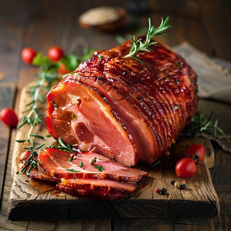 Classic Honey-Glazed Baked Ham There’s nothing quite like the aroma of a beautifully baked ham wafting through the house. This Classic Honey-Glazed Baked Ham is the epitome of comfort and tradition, making it perfect for family gatherings, holidays, or any special occasion. With its sweet and savory glaze, this ham will be the star of your dinner table. Let’s embark on a culinary journey to create this timeless dish! Ingredients: For the Ham: 1 fully cooked bone-in ham (about 8-10 pounds) Wh... Ham Thanksgiving, Christmas Main Course, Birthday Preparation, Thanksgiving Ham, Christmas Meals, Christmas Dinner Plates, Honey Glazed Ham, Honey Baked Ham, Holiday Ham