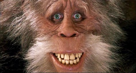 American Family Radio aired a new take on a UFO conspiracy theory, describing Bigfoot as a projection sent by the devil to confuse non-Christians. Sasquatch Funny, Movie Drinking Games, Bigfoot Pictures, Harry And The Hendersons, Bigfoot Hunter, Yeti Bigfoot, Pie Grande, Bigfoot Art, Bigfoot Sasquatch