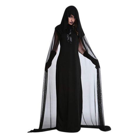 Witch Men, Demon Clothes, Woman Ghost, Vampire Costume Women, Zombie Dress, Vampire Bride, Vampire Costumes, Dresses Nightclub, Witch Cosplay