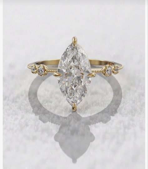 Marquee Engagement Ring, Marquee Engagement Rings, Marquise Engagement Ring With Band, Marquee Diamond, Gold Marquise Engagement Ring, Engagement Ring With Band, Marquise Engagement Rings, Engagement Goals, Ring With Band