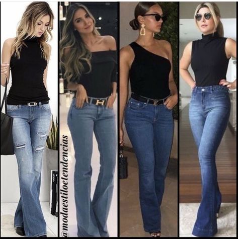 Dressed Up Jeans Outfit Night Out, Flare Jeans Outfit Night Out, How To Dress Flare Jeans, Flare Outfit Jeans, Jean Night Out Outfit, Dress Up Jeans For Night Out, Jeans Flare Outfits, Summer Night Makeup, Jeans Night Out Outfit