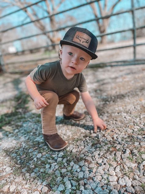 Country Toddler Boy, Country Babies, Baseball Kids, Country Baby Boy, Southern Baby, Caps Font, Western Baby, All Caps Font, Laser Engraved Leather