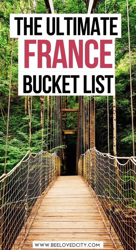 Discover the ultimate bucket list for France. Everything you need to know about France is right here! france bucket list | Things to do in france | beautiful places in france | France travel guide | France travel itinerary | france travel | France aesthetic | places to see in France | Places to visit in France | france travel | south of france travel | experiences in france France Vacation Places To Visit, France Historical Places, France Itinerary One Week, What To See In France, France Things To Do, Best Places To Visit In France, 10 Days In France, France Beautiful Places, Best Places In France