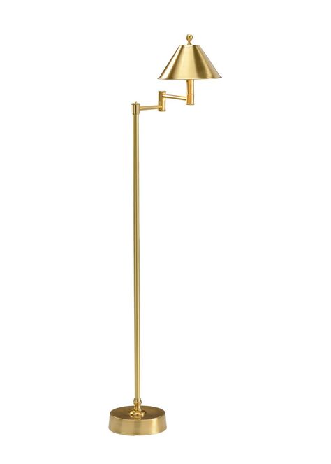 Wildwood Antique Brass Floor Lamp, Basement Furniture, Gold Floor, Metal Wall Lamp, Gold Floor Lamp, Brass Floor, Lighting Plan, Gold Lamp, Arm Floor Lamp