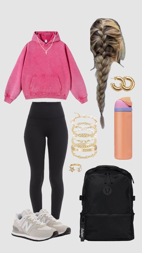 Outfits To Wear To School Leggings, Leggings Inspo Outfit, Cute Girly Outfits For School Winter, Outfit Inspo For School Leggings, Outfit Ideas W Leggings, Comfy Preppy Outfits Winter, Outfit Ideas For School Athletic, Easy Preppy Outfits, Leggings Outfit Inspo For School