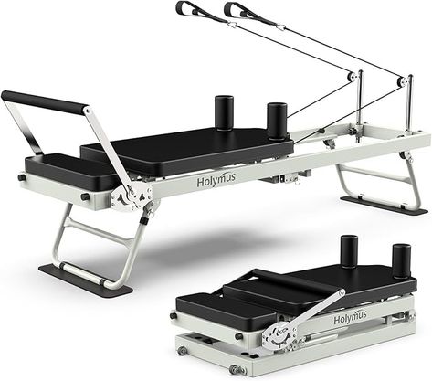 Amazon.com : Pro 75" Pilates Reformer Machine, Foldable Pilates Machine Equipment Up to 400LBS, Pilates Equipment for Home Workout : Sports & Outdoors Reformer Machine, Pilates Machines, Pilates Machine, Home Gym Workout, Workout Pilates, Pilates Equipment, Reformer Pilates, Different Exercises, Improve Balance