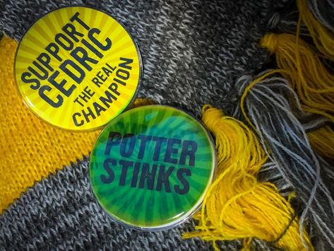 Wizard Archives on Instagram: “Finally got my hands on these transforming Potter Stinks; Support Cedric badges from @theacciobox! I missed out on them when they were…” Potter Stinks, Cedric Diggory, I Missed, Wizard, Hands On, Harry Potter, Pins, On Instagram, Quick Saves