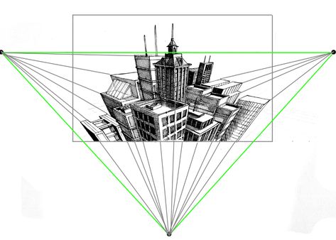 Linear Perspective Art, Perspective Drawing Lessons, 5 Point Perspective, One Point Perspective, Perspective Architecture, 3 Point Perspective, Three Point Perspective, Perspective Sketch, Perspective Drawing Architecture