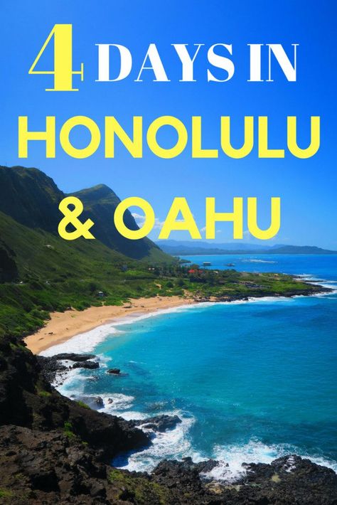 4 Days In Honolulu & Oahu Sample Itinerary | Hawaii Travel Guide Oahu Trip, Hawaiian Cruise, Hawaiian Cruises, Oahu Travel, Hawaii Travel Guide, Honolulu Oahu, Vacation Itinerary, Hawaii Honeymoon, Hawaii Homes