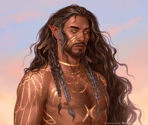 Annteya Art, Elf Art, Dungeons And Dragons Characters, Fantasy Male, Modern Fantasy, High Fantasy, Ethereal Art, Art Instagram, Character Creation