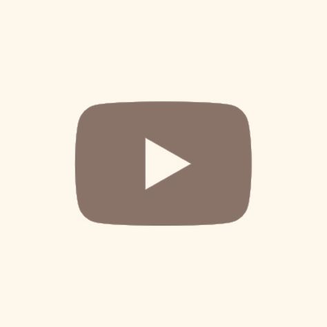 App: Icon Luxe Youtube Fall App Icon, Aesthetic Youtube Icon, App Icon Aesthetic Fall, Beige Youtube Icon, Aesthetic Iphone App Icons Fall, Aesthetic Autumn Icons For Apps, Brown Aesthetic Youtube Icon, Ipad Customization, Youtube Icon